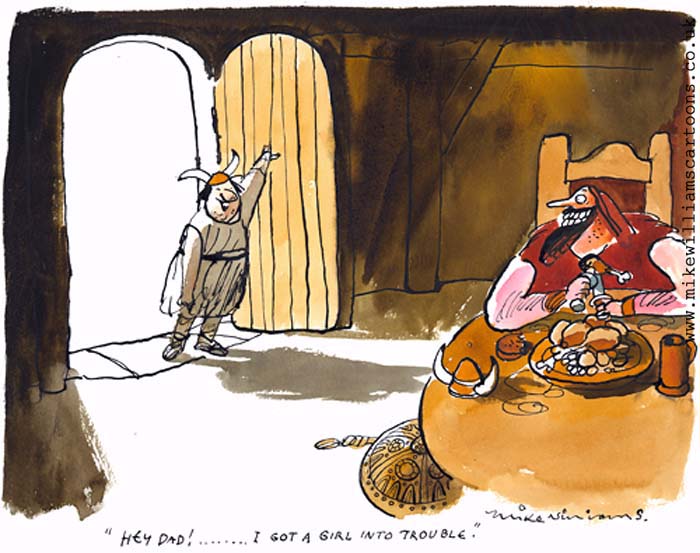 Viking Trouble cartoon by Mike Williams